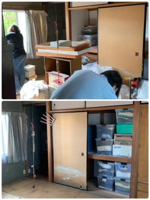 一軒家+納屋の家財整理の施工後