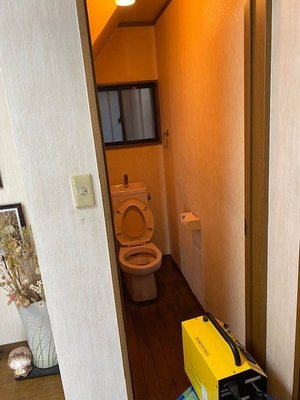 トイレでの特殊清掃 ご依頼に即対応いたしますの施工前