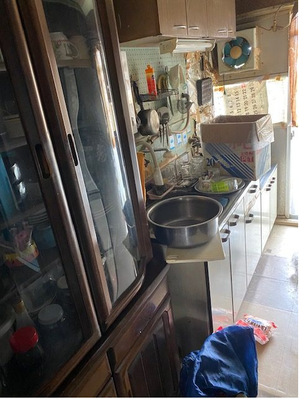 エレベーター無し、2DKの場合の施工前