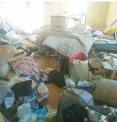 どのような状態のお部屋でも整理いたしますの施工前