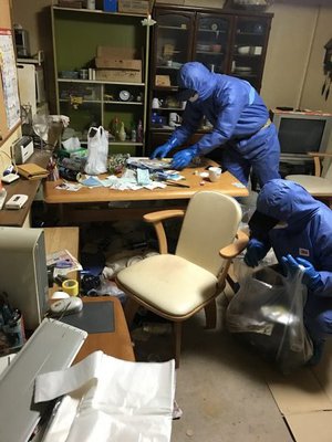 孤独死現場の特殊清掃のつづきの施工前