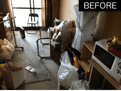 大きな家具も細かな遺品整理もお任せくださいの施工前