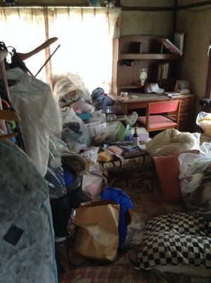 不法投棄の現場になっていた事例の施工前