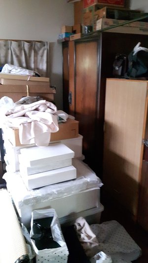 売却予定のお家の遺品整理の施工前