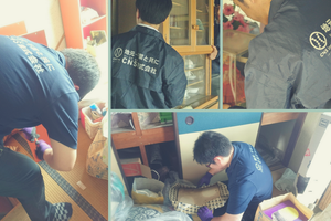 現場の確認、お見積りと各所の採寸も丁寧に行いますの施工後