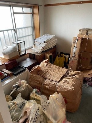 【3DK】建物の上の階からでも家財を迅速に搬出いたしますの施工前