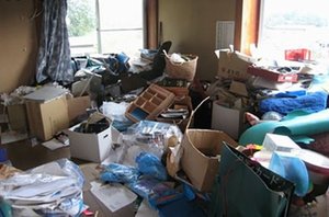 ゴミ屋敷状態の片付けの施工前