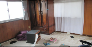 遺品整理:寝室の施工前