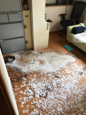 孤独死による特殊清掃とオゾン脱臭の施工前