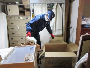 戸建ての家財整理の施工前
