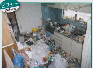 施設入居に伴う整理の施工前