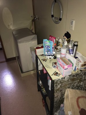 【2DK】ベランダも併せて整理しました【100,000円】の施工前