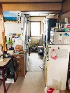 遺品整理(小樽市望洋台)の施工前