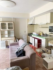 営住宅で残存物処分のご依頼(小樽市オタモイ)の施工前