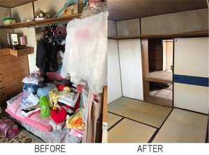 不用品回収とは違う、深い想いに寄り添った遺品整理をいたします。の施工前