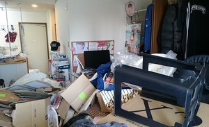 【1R】物が溢れた中での遺品整理【198,000円】の施工前