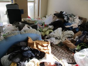 【1R】引っ越し後の不用品整理の施工前
