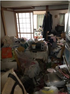 【3DK】ゴミ屋敷の整理作業(500,000 円)の施工前