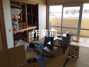 期限が迫っている貸家のご遺品整理の施工前