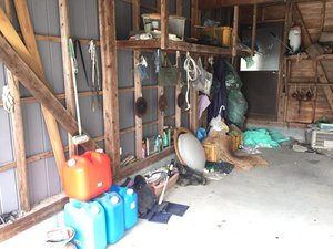 依頼不用品処分、倉庫の片付けの施工前