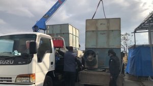 お米の乾燥機の解体回収処分の施工後