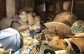 家一軒分の不用品まるごと回収の施工前