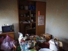 遺品整理:砺波市の施工前