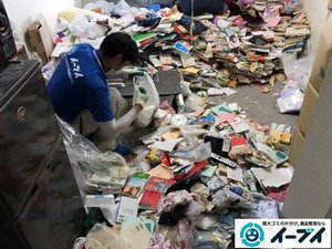 汚部屋状態のゴミ屋敷清掃の施工前