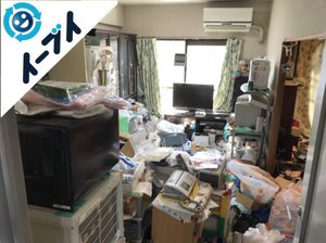 生ゴミや生活用品の多いゴミ屋敷の施工前