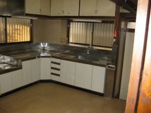 台所での作業事例の施工後