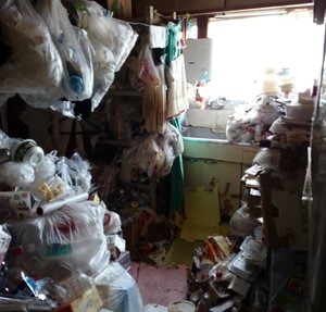 不用品の分別に苦労しましたの施工前