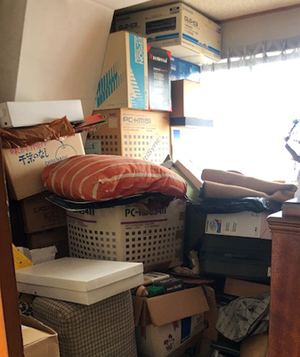 一部屋、お片付け作業の施工前