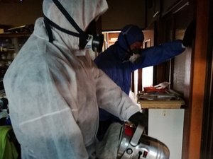 小田原市で特殊清掃および遺品整理の施工前