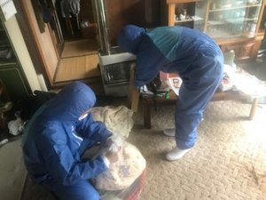 当麻町にて孤独死現場の特殊清掃・遺品整理をおこないました。の施工前