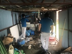 当麻町にて孤独死現場の特殊清掃・遺品整理つづき2の施工前