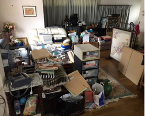 広い部屋や一軒家の整理もお任せくださいの施工前