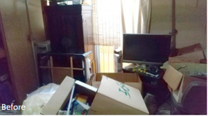 【1DK】お部屋の片付け・家具全撤去のご依頼(99,000円)の施工前