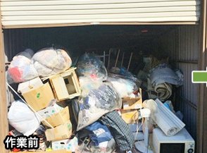 車庫の片付け・家電引き取り(120,000円)の施工前