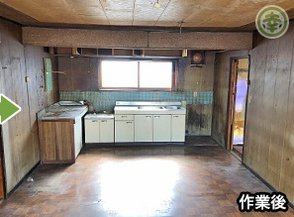 【4LDK】孤独死現場の家財整理(230,000円)の施工後