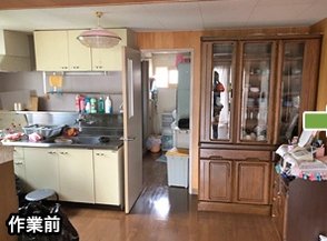 【2LDK】倉庫を含むお家丸ごとの家財整理(120,000円)の施工前