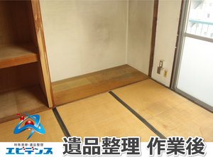 和室の家具・日用品全撤去の施工後