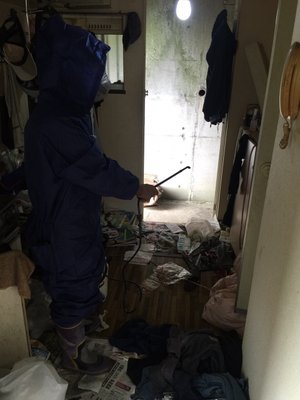 孤独死の消臭除菌から復旧工事までいたします。の施工前