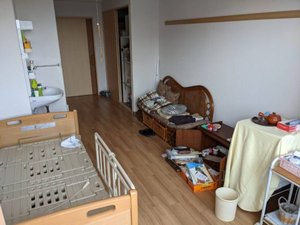 老人ホーム1部屋の家財整理・掃除の施工前