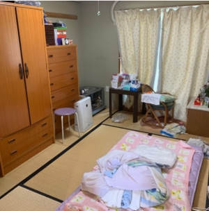 大きな家具・日用品全撤去の施工前