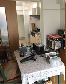 東京都 賃貸マンションの遺品整理の施工前