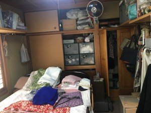 お宅兼オフィスでの大がかりな作業3:寝室の施工前