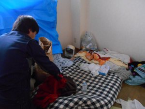 2DKマンション事例/遺品整理・特殊清掃の施工前