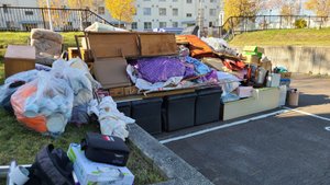 一階のお部屋から家財搬出作業の施工後