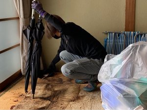 【3DK】エレベーターなし4階からの搬出作業の施工前