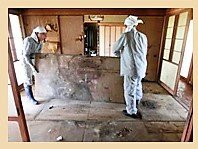 一軒家でのゴミ屋敷清掃の施工前